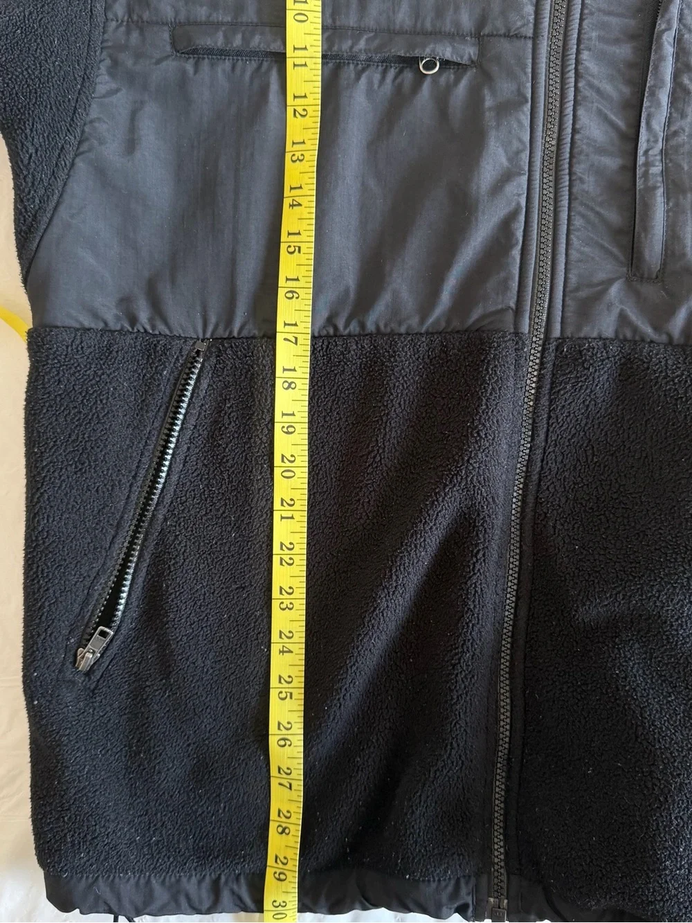 Vintage 2008 The North Face Denali Convertible Hoodie Jacket Vest Black Men XL